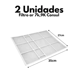 2un FIltro Ar Condicionado Consul 7Mil,9Mil ORIGINAL(W10601105)
