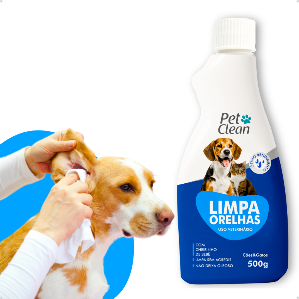 Limpador de Orelhas Limpa Ouvidos Ceras para Cachorro Cães e Gatos Pet ...