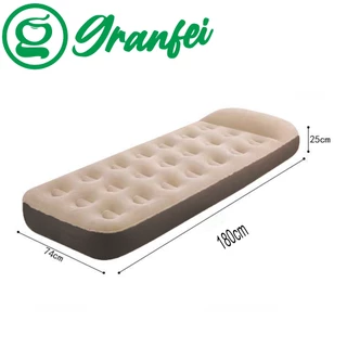 Colchão Inflável Solteiro Compacto PVC Espessado Veludo Antiderrapante Multiuso