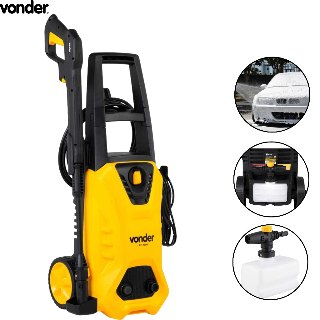 Lavadora de Alta Pressão Vonder LAV 2000 1.800w 220V 2.100 lbf pol² Lava jato Vape Vap