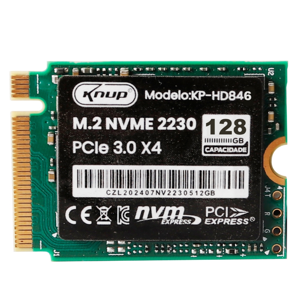 Ssd M.2 128gb Nvme 2230 Pcie Gen 3 6gbps Desktop Notebook | Shopee Brasil