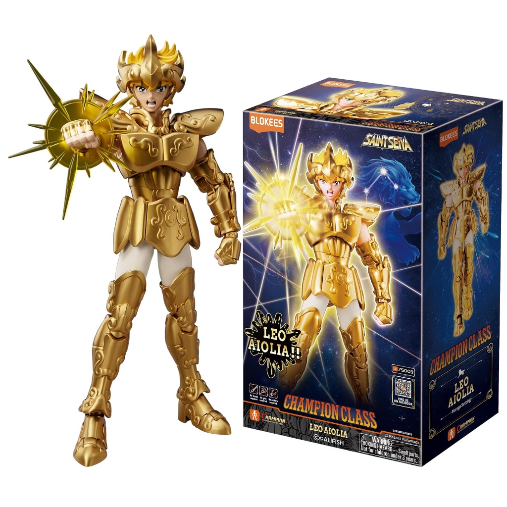 Boneco Saint Seiya Os Cavaleiros do Zodíaco Aiolia Leo Leão Champion ...