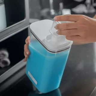 Dispenser para Detergente, Amaciante e Produtos de Limpeza 1,5L (19,5cm) / 2,3L (23cm) Linha Flow OU