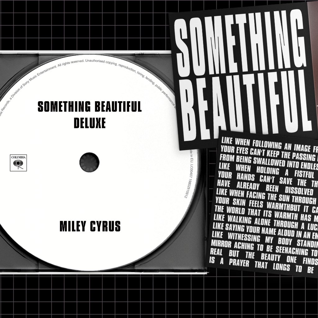 MILEY CYRUS - SOMETHING BEAUTIFUL (DELUXE) (FAN MADE) | Shopee Brasil