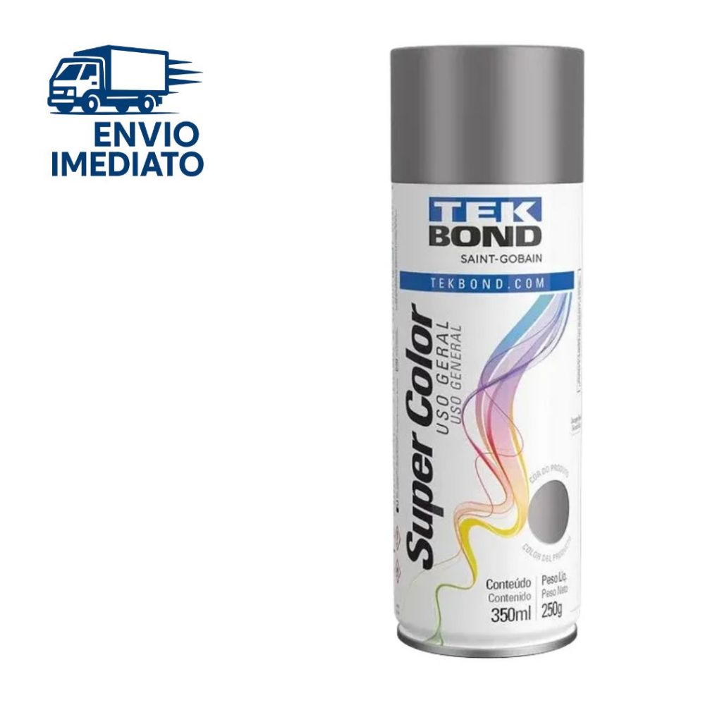 Tinta Spray Uso Geral 350ml Tekbond Grafite - ENVIO IMEDIATO.