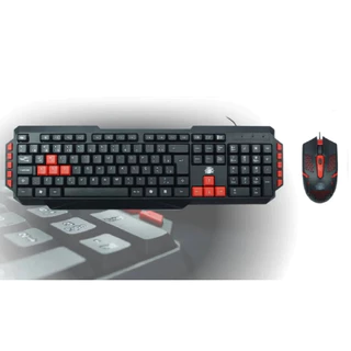 Kit Teclado E Mouse Gamer Vermelho e Preto Start 2.0 KG-03R
