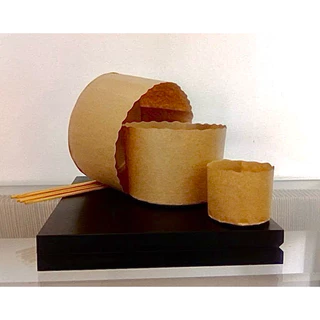 10 formas de papel forneável para panetone 100g 500g e 1 kg