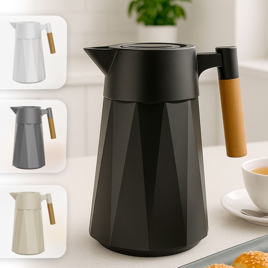 Garrafa Térmica Prisma 1 Litro Para Chás/Café Design Moderno