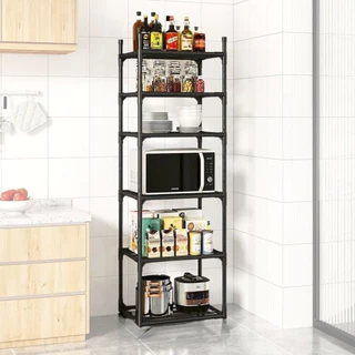 Estante 6 Prateleiras Cozinha de Aço Multiuso Panelas Casa Sala Quarto Organizador em Oferta na Shopee