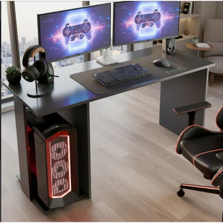 Mesa Gamer Escrivaninha Valorant para Computador PC Preta 114x54cm com Suporte CPU em Oferta na Shopee