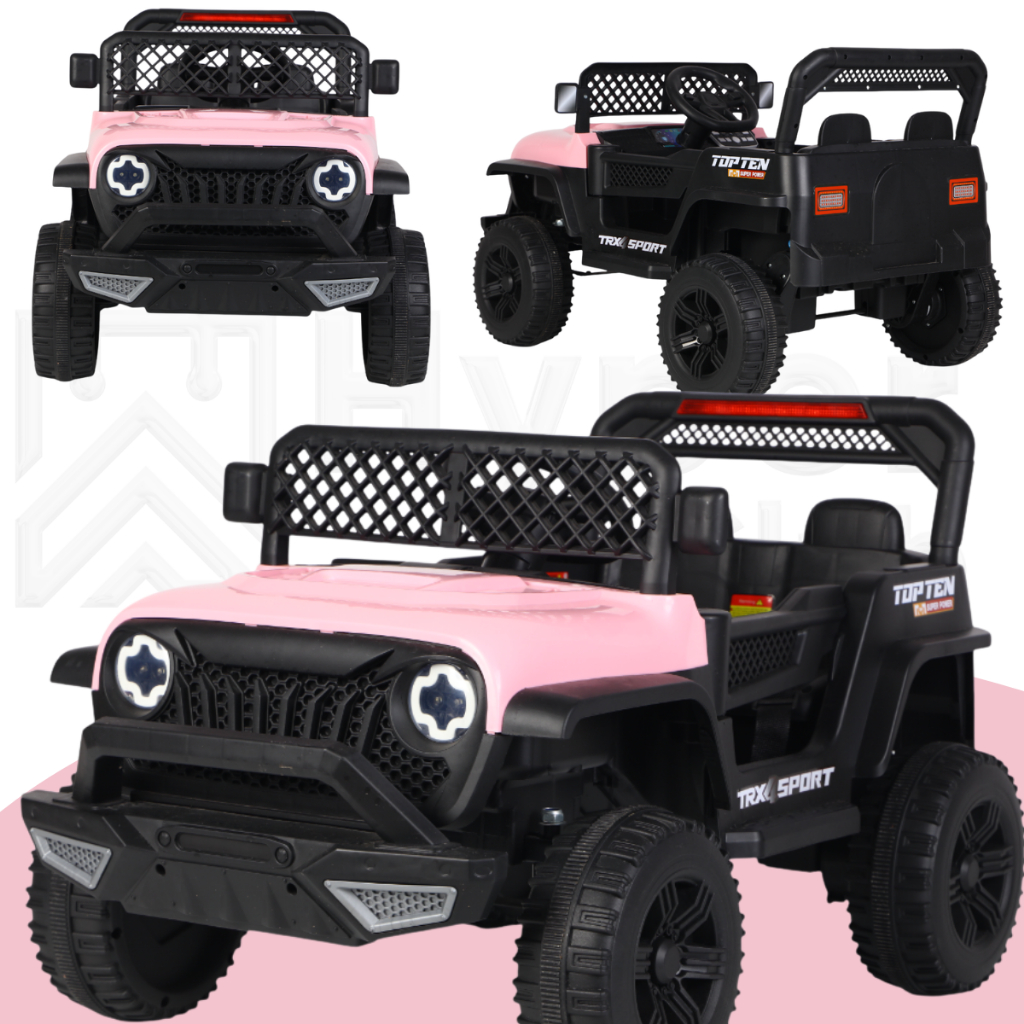Mini Jipe Infantil Elétrico 12V 30kg 1 Assento 4x2 Jeep Adventure