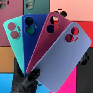 Kit Capa + Pelicula 3D ou Somente 1 Capinha Para Xiaomi Poco F7 Capinha Aveludada Case