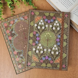Caderno Retrô A5 Capa Dura Literário Vintage Diário Sem pauta Caderno de Estudos Scrapbook
