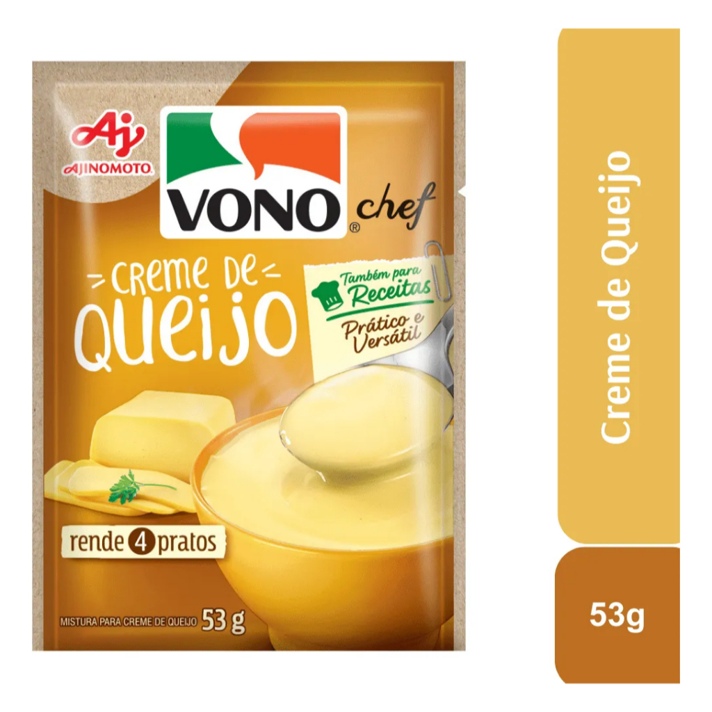 Vono Chef Creme De Queijo - Caixa Com 12 Unidades | Shopee Brasil