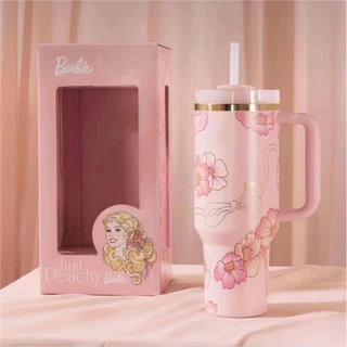 Copo Barbie 1200ml Inox Com Tampa e Canudo Personalizado em Oferta na Shopee