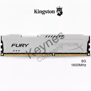 Memória HyperX DDR3 8 GB 1600 MHz Branca para PC Desktop