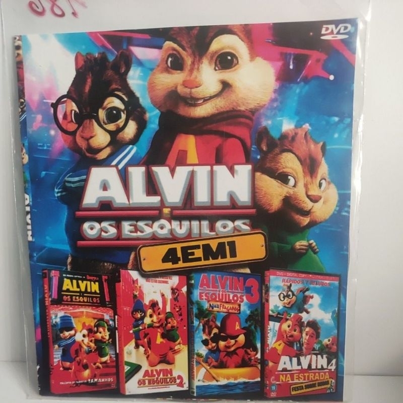 dvd Alvin os esquilos 4x1 novo | Shopee Brasil