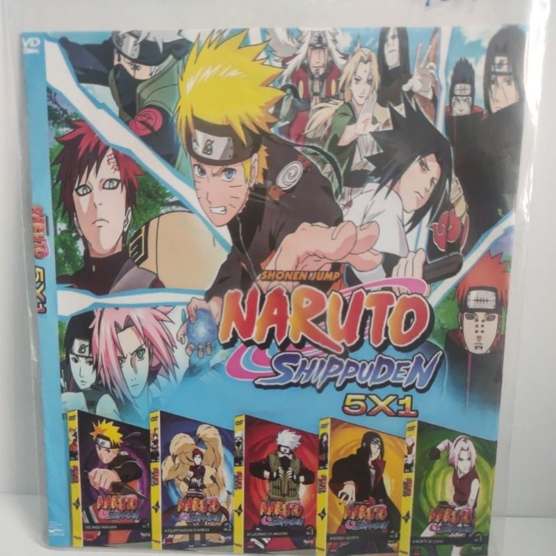 dvd Naruto Shippuden 5x1 novo | Shopee Brasil