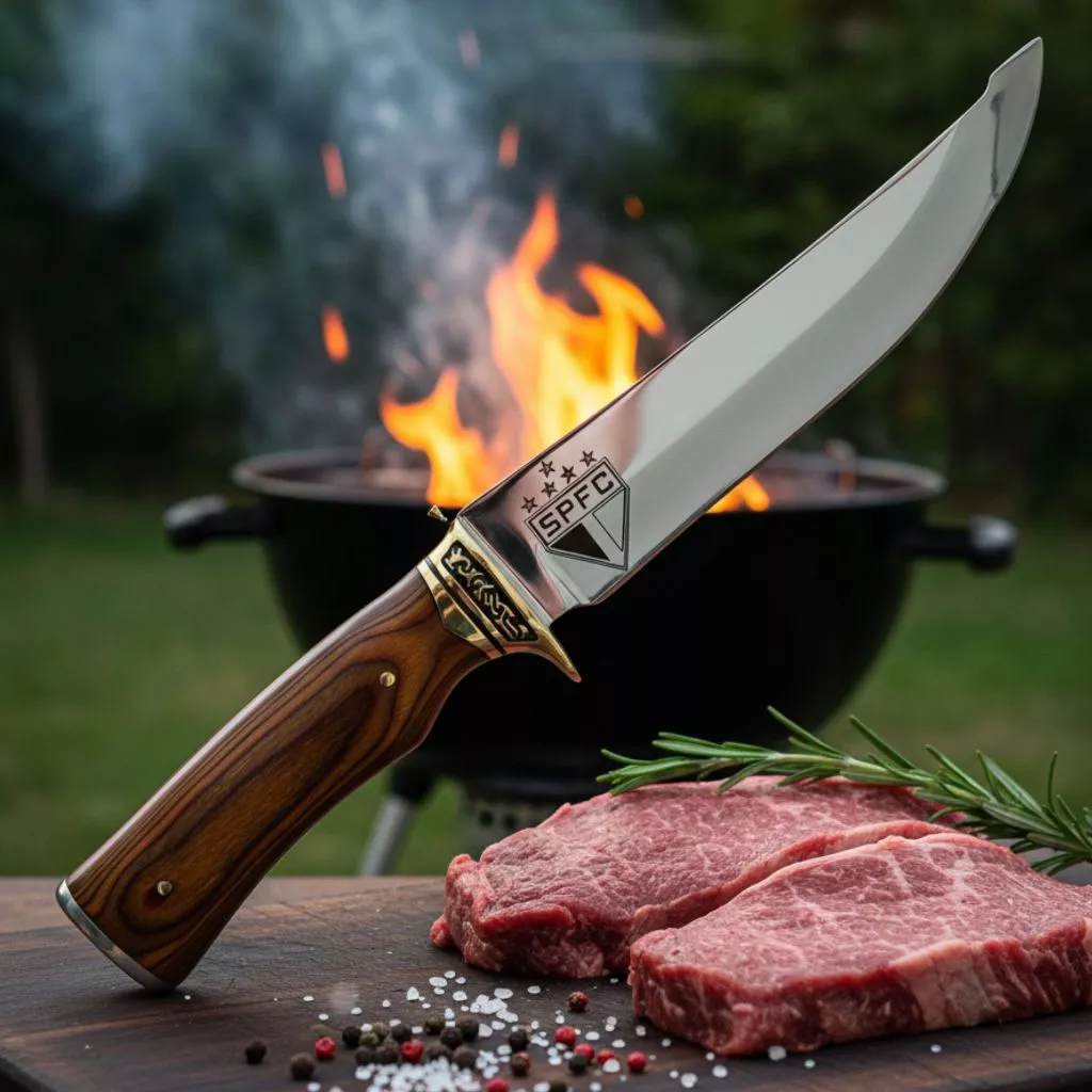 Faca Para Churrasco Profissional Luxo Personalizado Seu time - Imagem 4