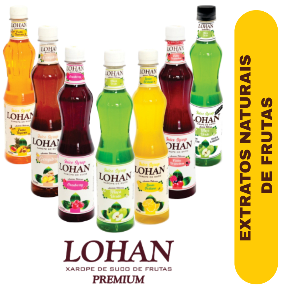 Xarope de Frutas Para Drinks Soda Italiana Lohan Premium | Shopee Brasil