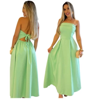 VESTIDO LONGO TOMARA QUE CAIA VERÃO 2025 em Oferta na Shopee
