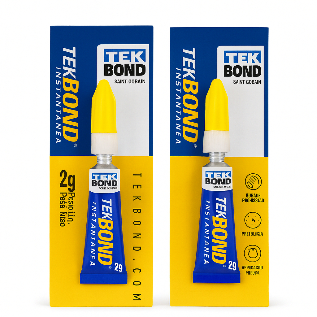 Kit 2 Colas Tekbond 2g Instantânea Super Forte Multiuso | Shopee Brasil