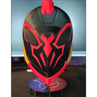 Spider-Punk 2099 – Máscara Cosplay e Decoração Marvel Fantasia