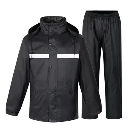 Conjunto Capa De Chuva Roupa Para Motoqueiros e Ciclistas Impermeável Calça e Jaqueta C/ Capuz.