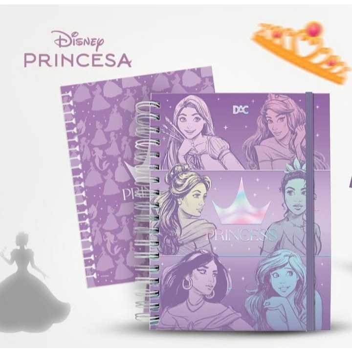 CADERNO INTELIGENTE SMART COLEGIAL A5 SPIRAL PRINCESAS DISNEY DAC 10 ...