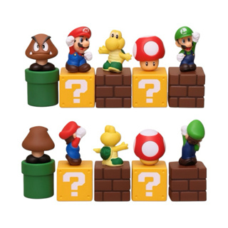 Kit 5 Bonecos Coleção Super Mario Bros Luigi Personagens em Oferta na Shopee