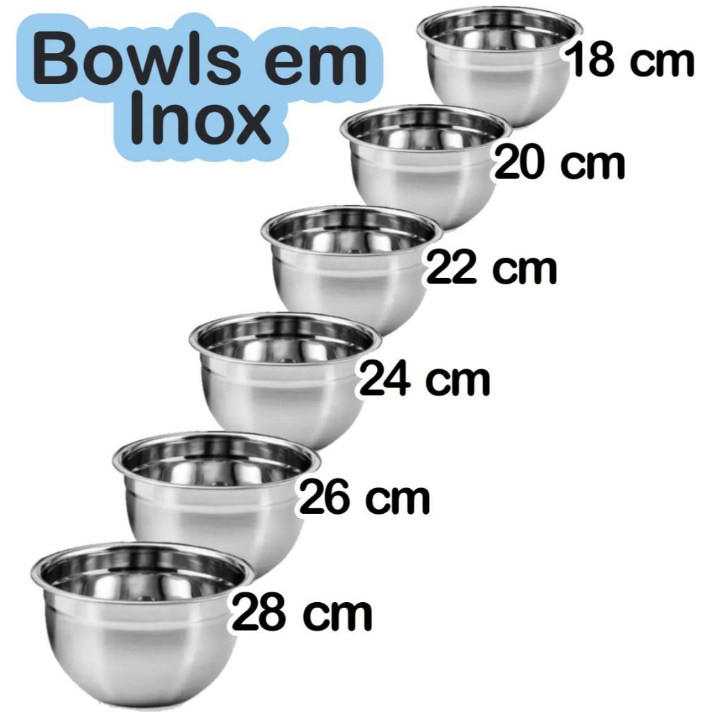 Tigela Inox Bowl Multiuso Profissional