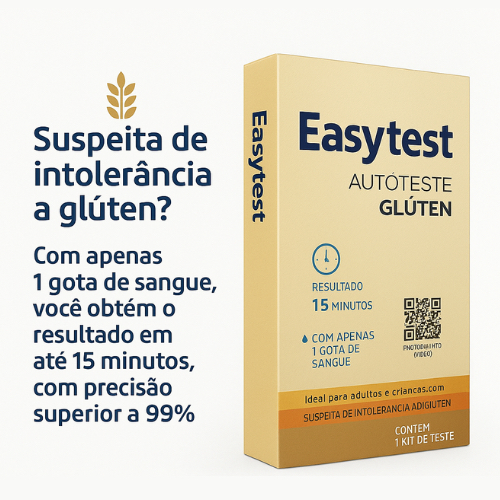 Teste Rápido de Intolerância ao Glúten Easytest 1 Kit de Teste | Shopee ...