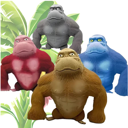 Macaco Indestrutível Gorila Estica Esmaga Macaco Elástico Fidget Toys Antiestresse Apertar