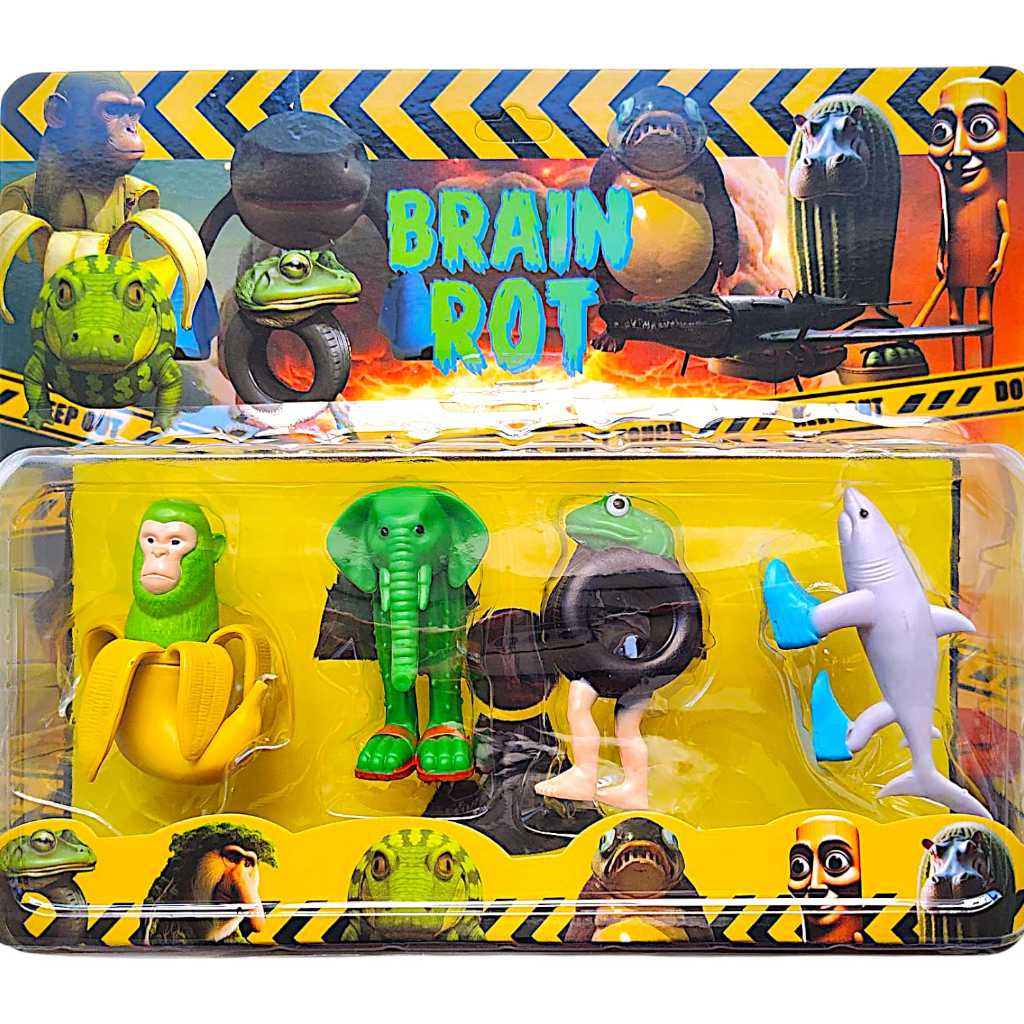 ITALIAN BRAINROT フィギュア 4体セット Kit 4 Bonecos Brainrot Italian Brinquedo Coleção Pvc 12cm | Shopee