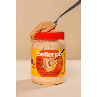 Pasta de Amendoim em Pó Leite em Pó Econômico 380g Zero Lactose - Better pb
