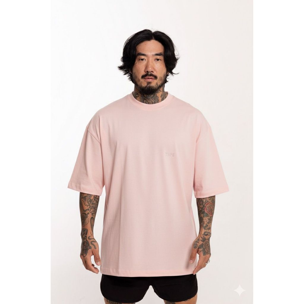 Camiseta Oversized Rosa Thpe