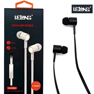 Fone de Ouvido com Fio X-BASS Sem Ruídos LE-0201 em Oferta na Shopee