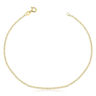 Pulseira feminina elo Português delicada em Ouro 18k em Oferta na Shopee