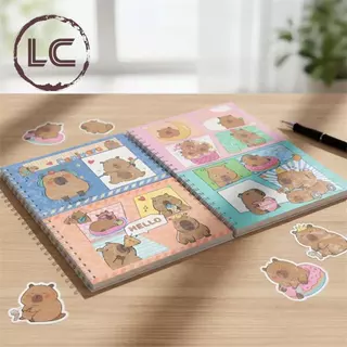 Livro de Colorir Capivara cute 50 Folhas Caderno de Desenho Pintura Coloring Book infantil-LC em Oferta na Shopee