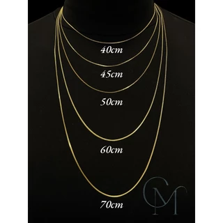 Colar Corrente Veneziana Banhada Ouro 18k | Feminino e Masculino | 40cm a 70cm