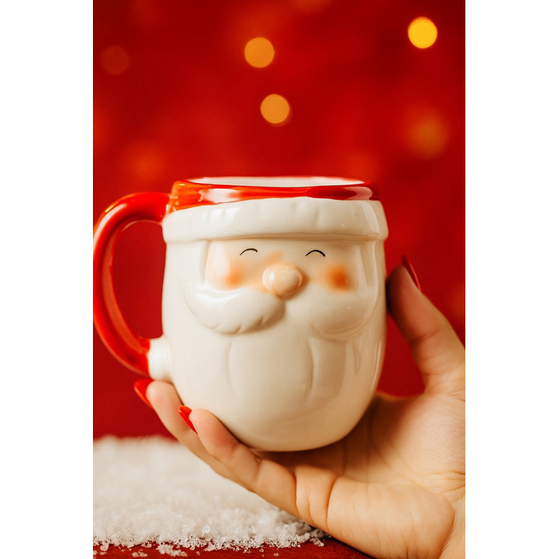 CANECA NATALINA 3D Papai Noel (330ml)