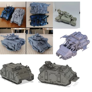 Repulsor Rhino Razorback - Warhammer 40k Space Marines Proxies para Jogar