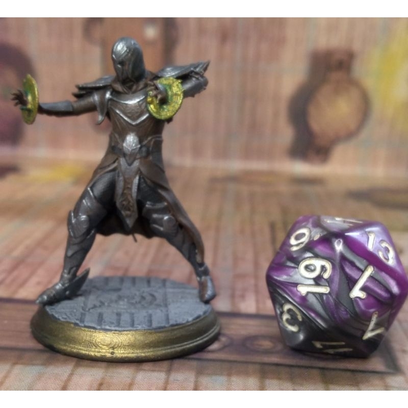 Monge Mago guarda. Miniatura RPG pintada. Dungeons and Dragons ...