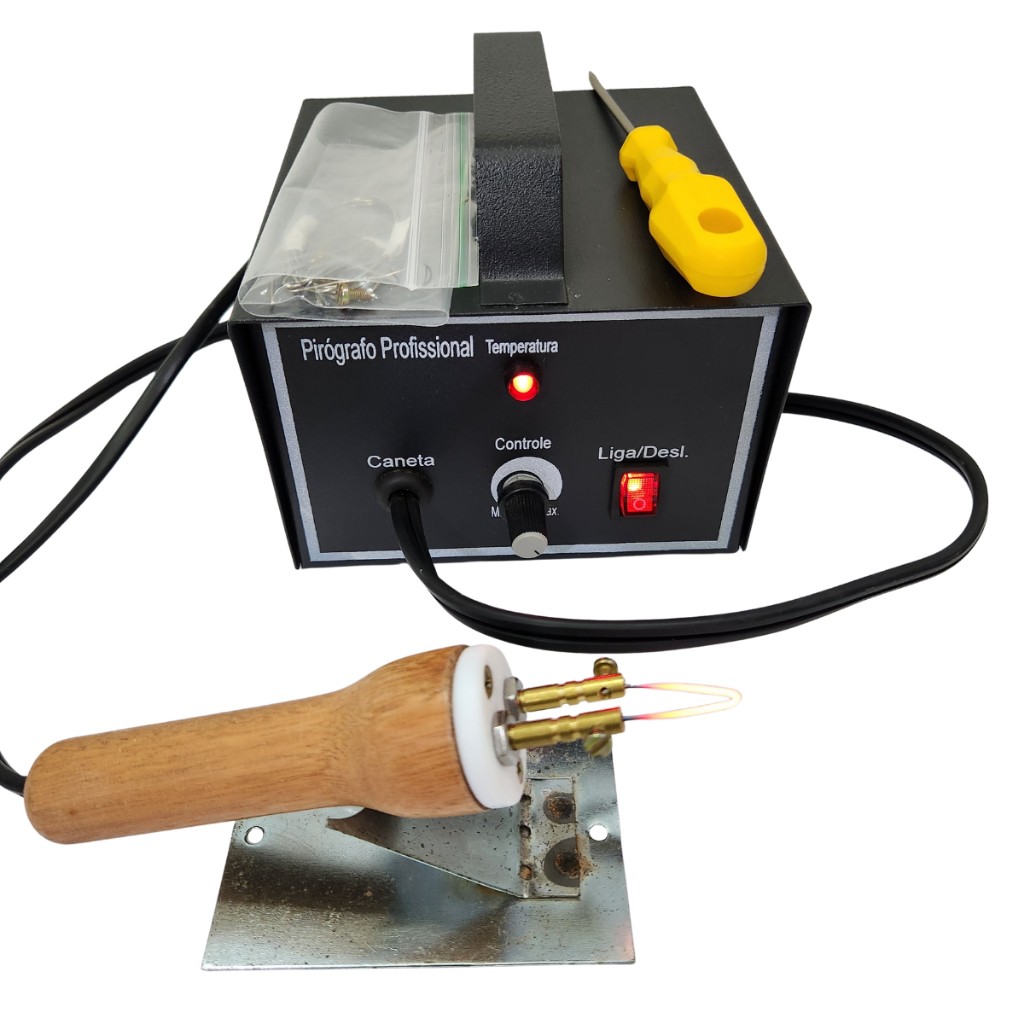 Pirografo Profissional Eletronico Plus Bivolt Center-ti 50w Perfeito ...