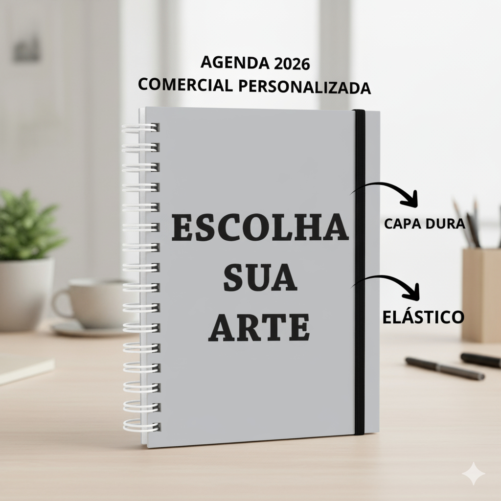 Agenda Personalizada 2026 - Empresa - Escola - Sua Arte - Comercial ...