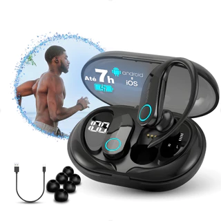 Fone de ouvido Bluetooth Sem Fio Esportivo Compatível com todas as marcas de Celulares