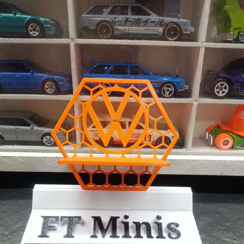 🛠️ Suporte de Miniaturas Personalizado VW – Impressão 3D 🖤