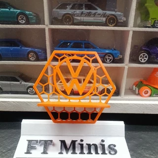 🛠️ Suporte de Miniaturas Personalizado VW – Impressão 3D 🖤