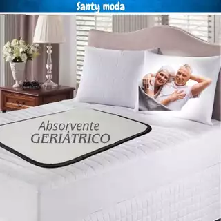 Protetor Absorvente de Colchão Lavável Geriátrico, Protetores de Colchão para Idosos - Alta Absorção