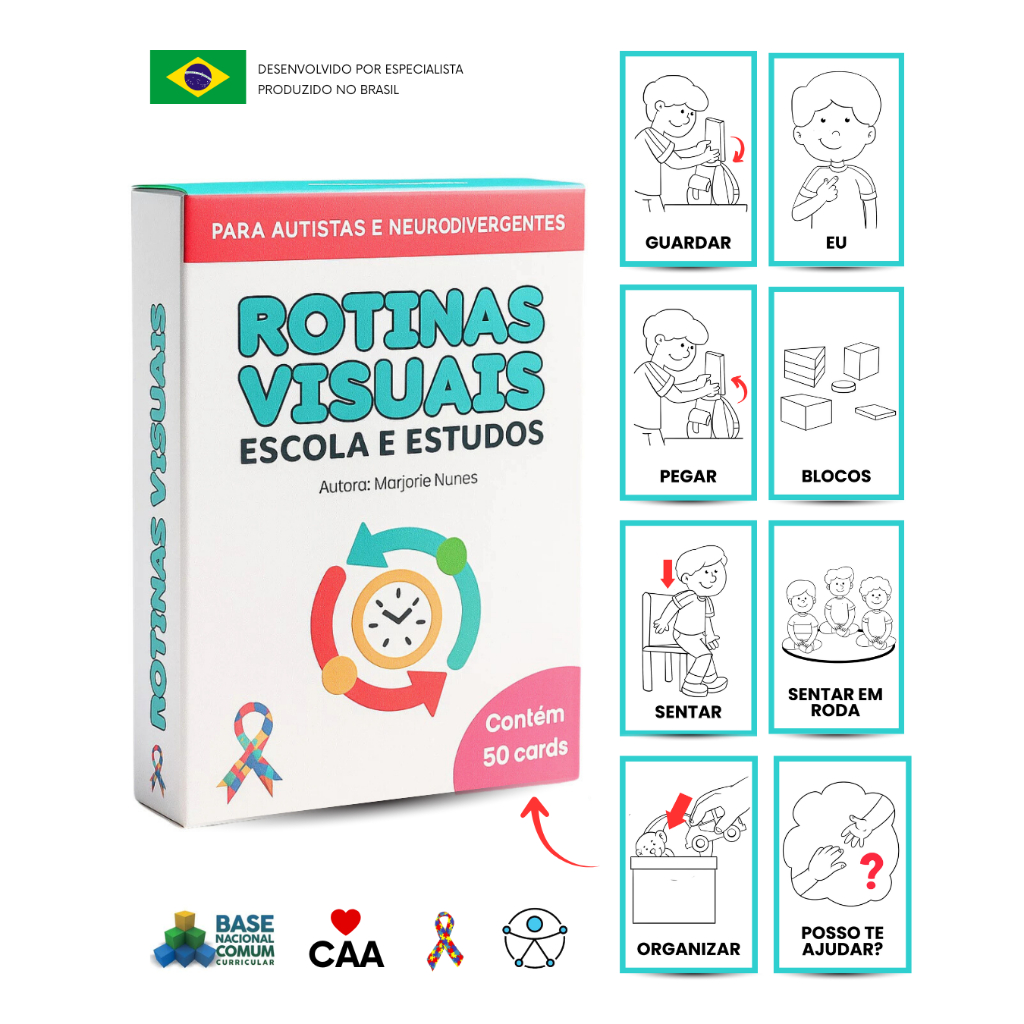 Rotina Visual para Autistas | Jogos Terapêuticos | Comunicação ...